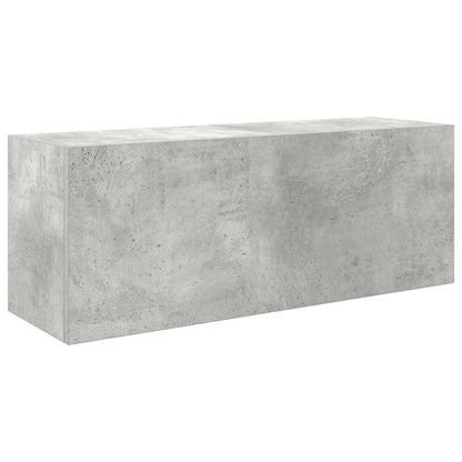 Bathroom Wall Cabinet Concrete Grey 80x25x30 cm Engineered Wood