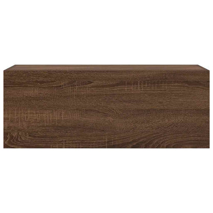 Bathroom Wall Cabinet Brown Oak 80x25x30 cm Engineered Wood