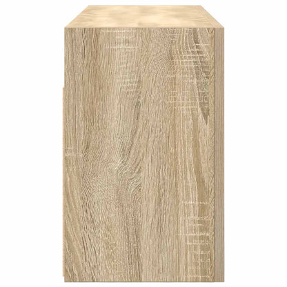 Bathroom Wall Cabinet Sonoma Oak 80x25x40 cm Engineered Wood