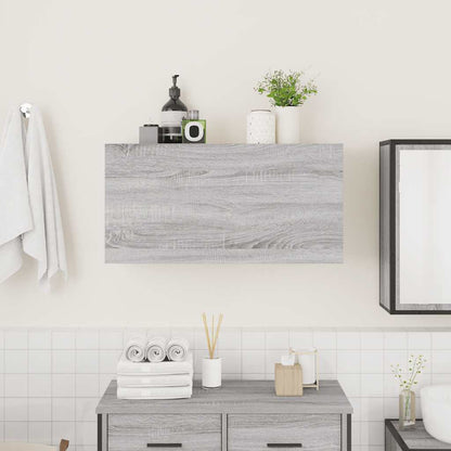 Bathroom Wall Cabinet Grey Sonoma 80x25x40 cm Engineered Wood