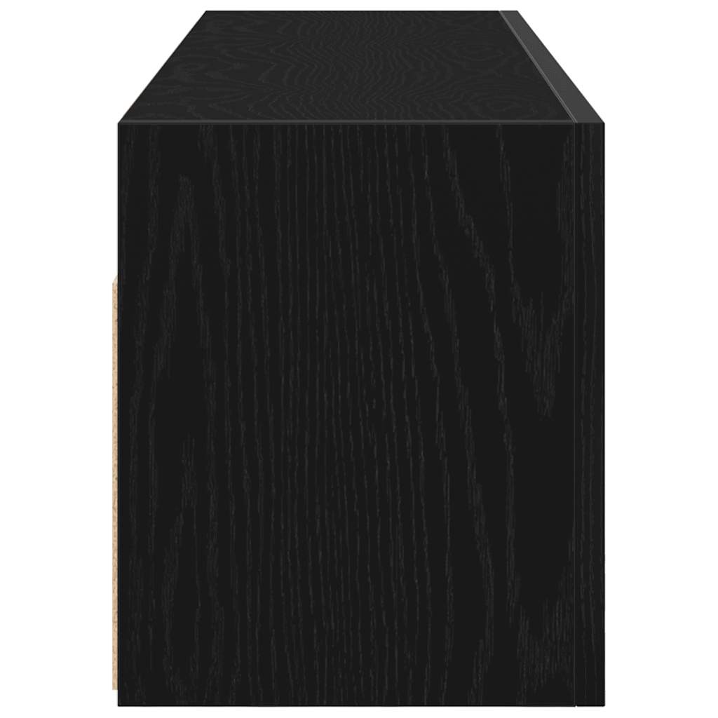 Bathroom Wall Cabinet Black 100x25x30 cm Engineered Wood