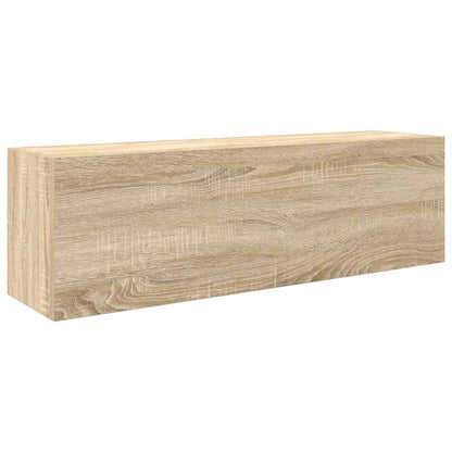 Bathroom Wall Cabinet Sonoma Oak 100x25x30 cm Engineered Wood