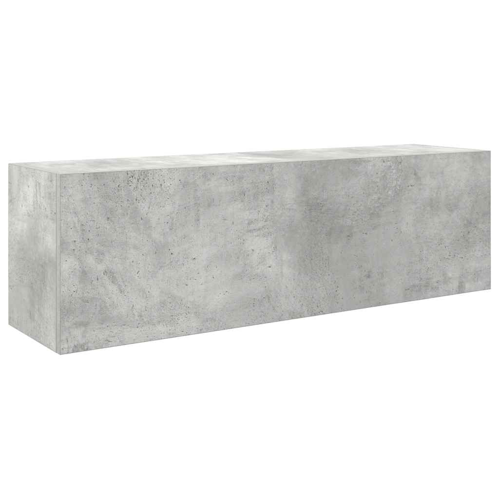 Bathroom Wall Cabinet Concrete Grey 100x25x30 cm Engineered Wood