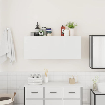 Bathroom Wall Cabinet White 100x25x40 cm Engineered Wood