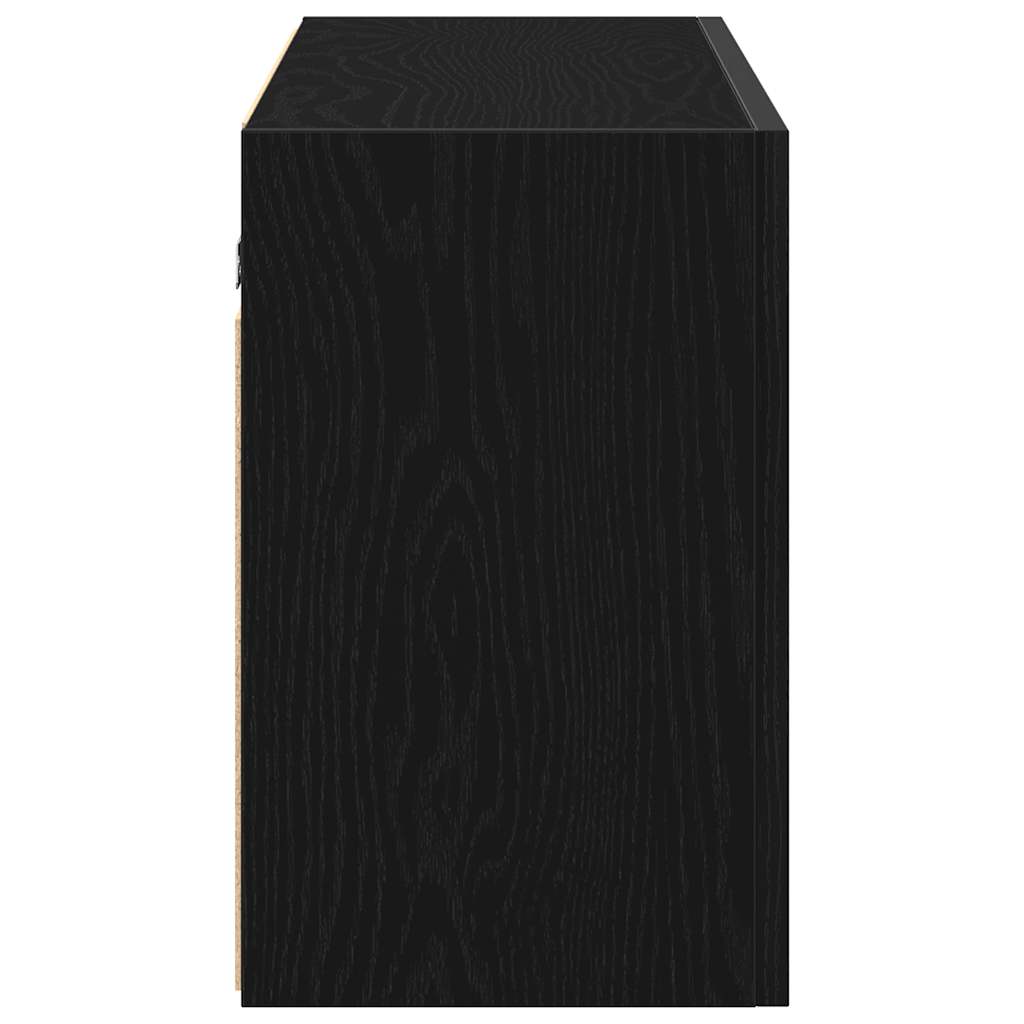 Bathroom Wall Cabinet Black 100x25x40 cm Engineered Wood