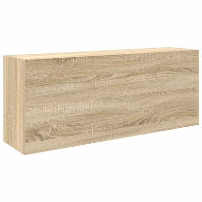 Bathroom Wall Cabinet Sonoma Oak 100x25x40 cm Engineered Wood