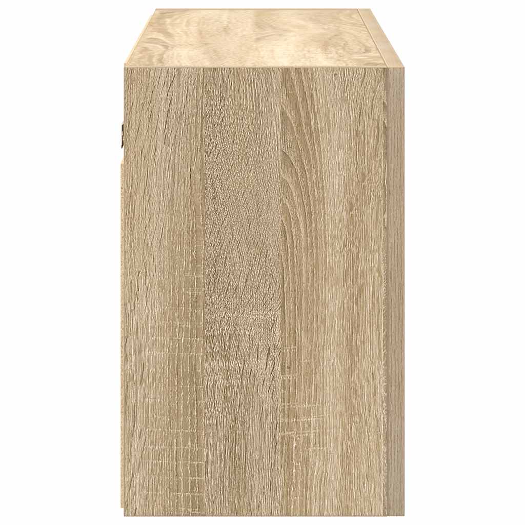 Bathroom Wall Cabinet Sonoma Oak 100x25x40 cm Engineered Wood