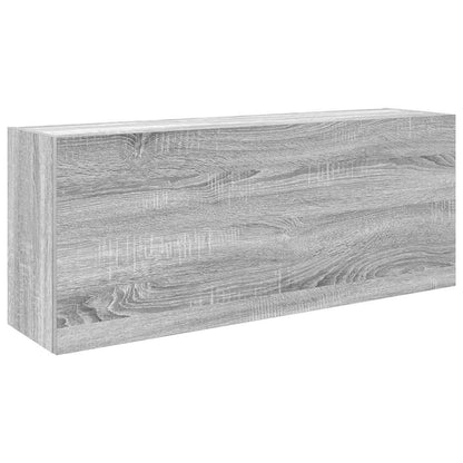 Bathroom Wall Cabinet Grey Sonoma 100x25x40 cm Engineered Wood