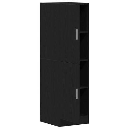 Kitchen Cabinet Black 38x41.5x131.5 cm Engineered Wood