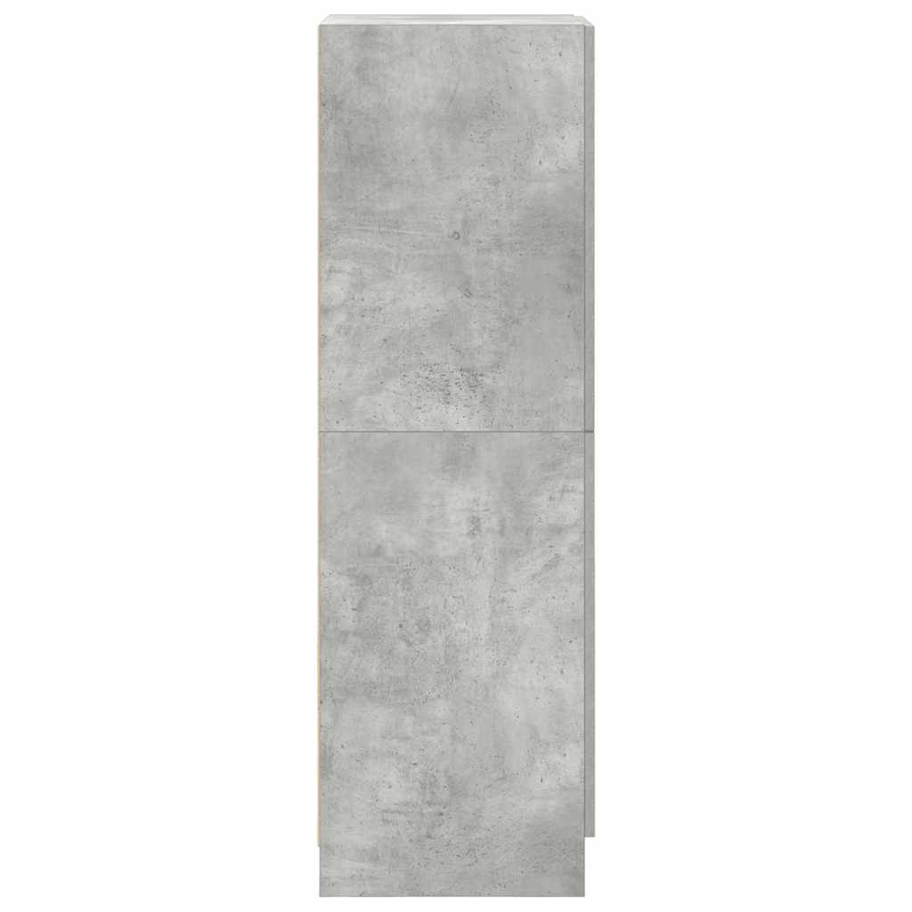 Kitchen Cabinet Concrete Grey 38x41.5x131.5 cm Engineered Wood