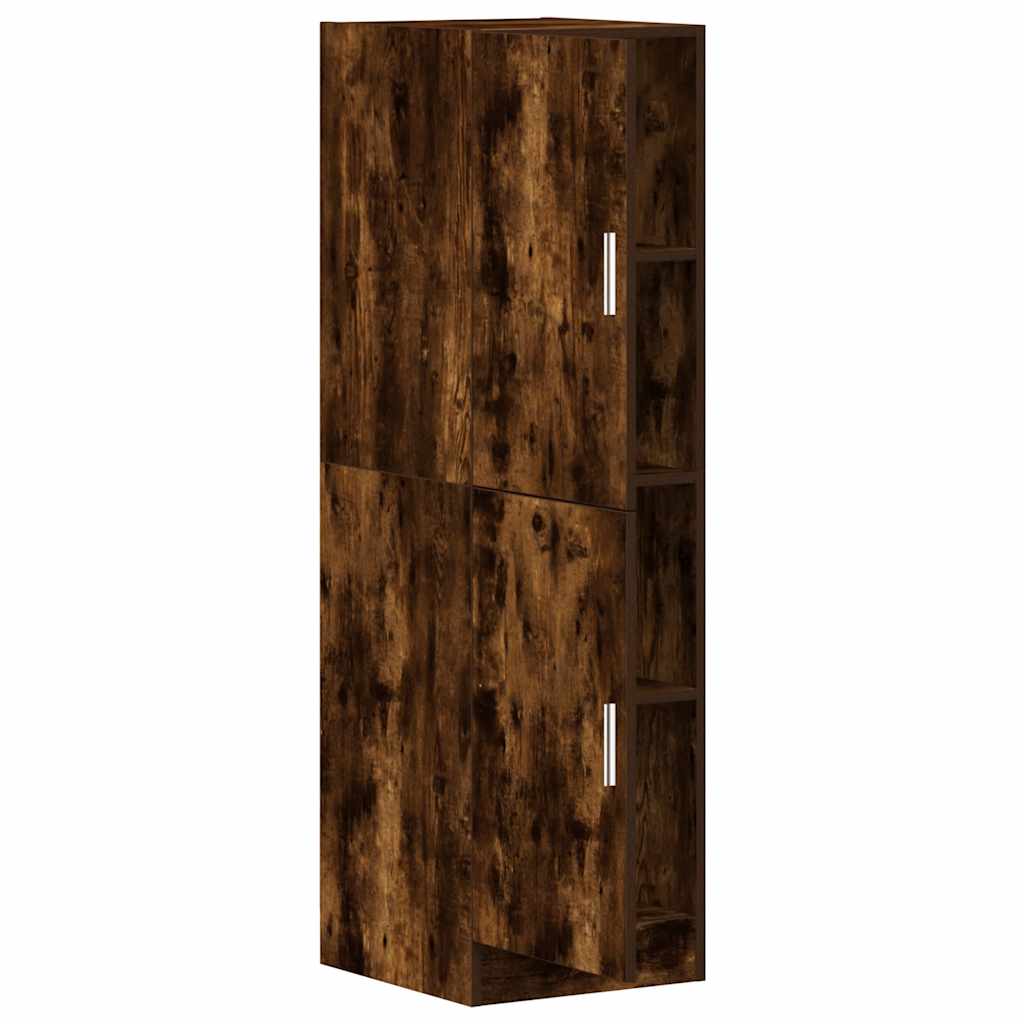 Kitchen Cabinet Smoked Oak 38x41.5x131.5 cm Engineered Wood