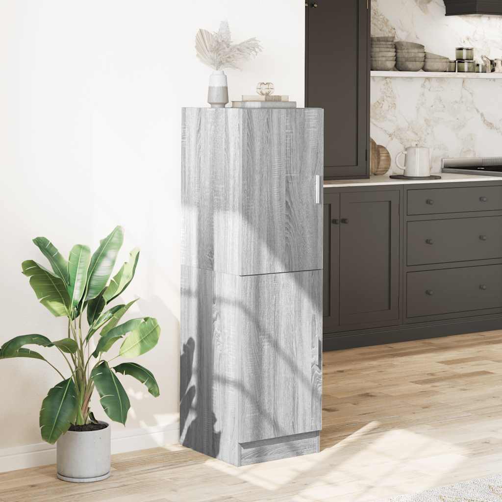 Kitchen Cabinet Grey Sonoma 38x41.5x131.5 cm Engineered Wood