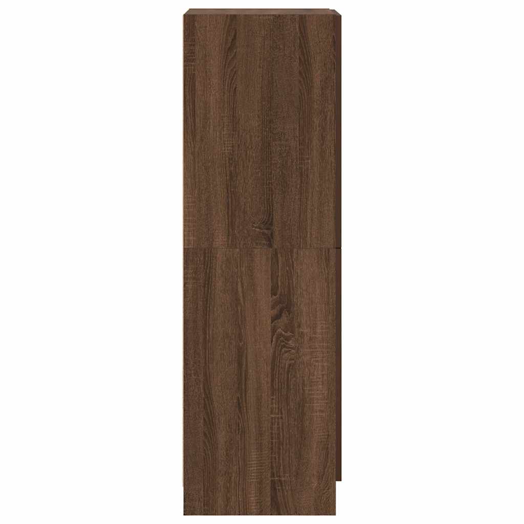 Kitchen Cabinet Brown Oak 38x41.5x131.5 cm Engineered Wood