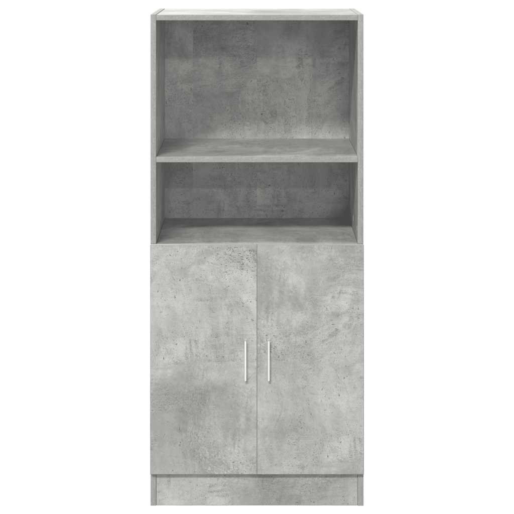 Kitchen Cabinet Concrete Grey 57x41.5x131.5 cm Engineered Wood