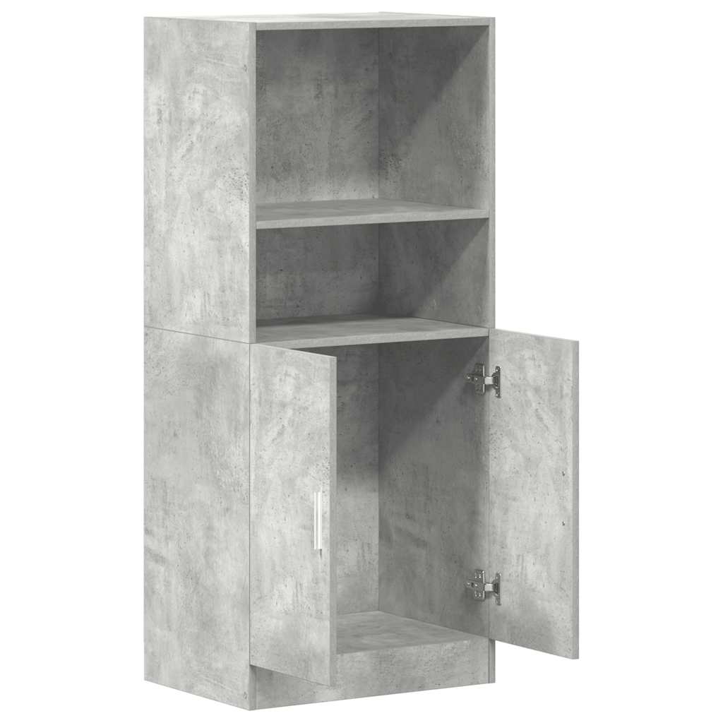 Kitchen Cabinet Concrete Grey 57x41.5x131.5 cm Engineered Wood