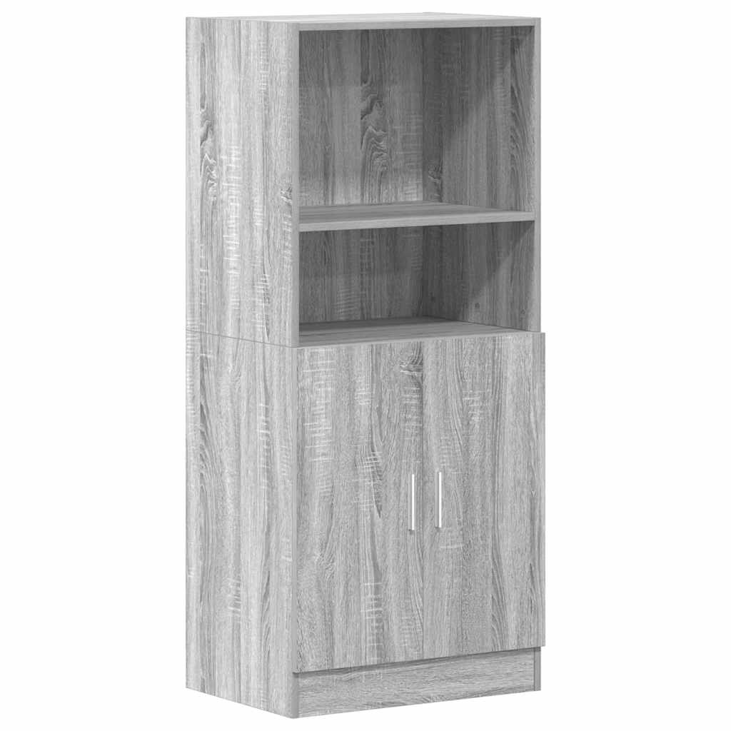 Kitchen Cabinet Grey Sonoma 57x41.5x131.5 cm Engineered Wood