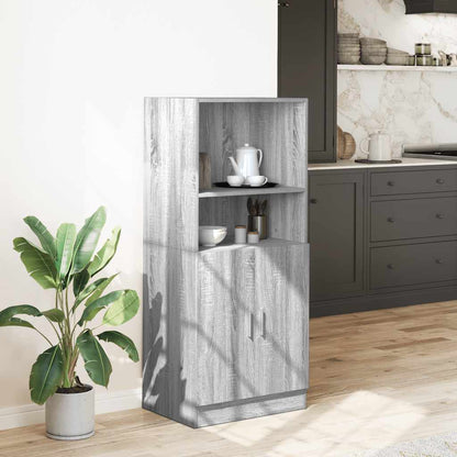 Kitchen Cabinet Grey Sonoma 57x41.5x131.5 cm Engineered Wood