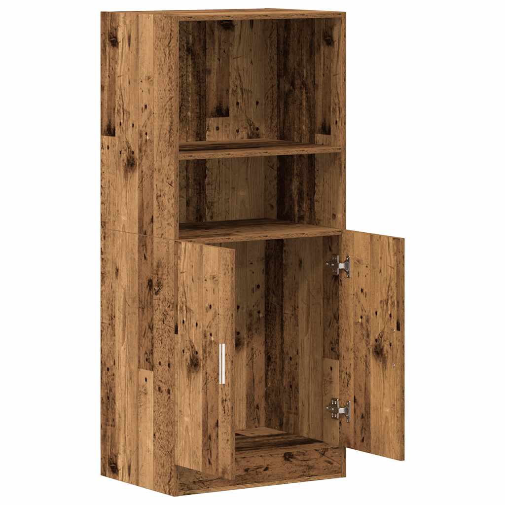 Kitchen Cabinet Old Wood 57x41.5x131.5 cm Engineered Wood