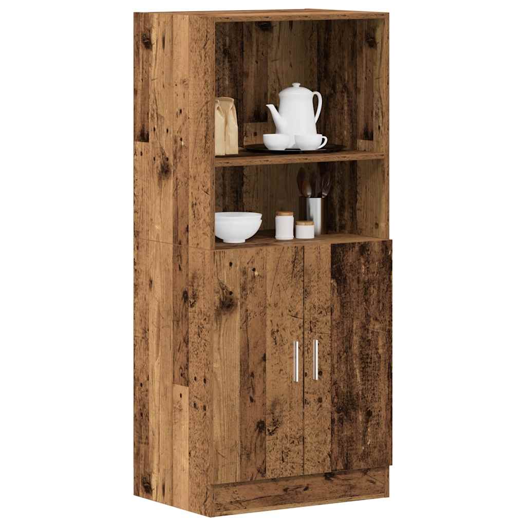 Kitchen Cabinet Old Wood 57x41.5x131.5 cm Engineered Wood