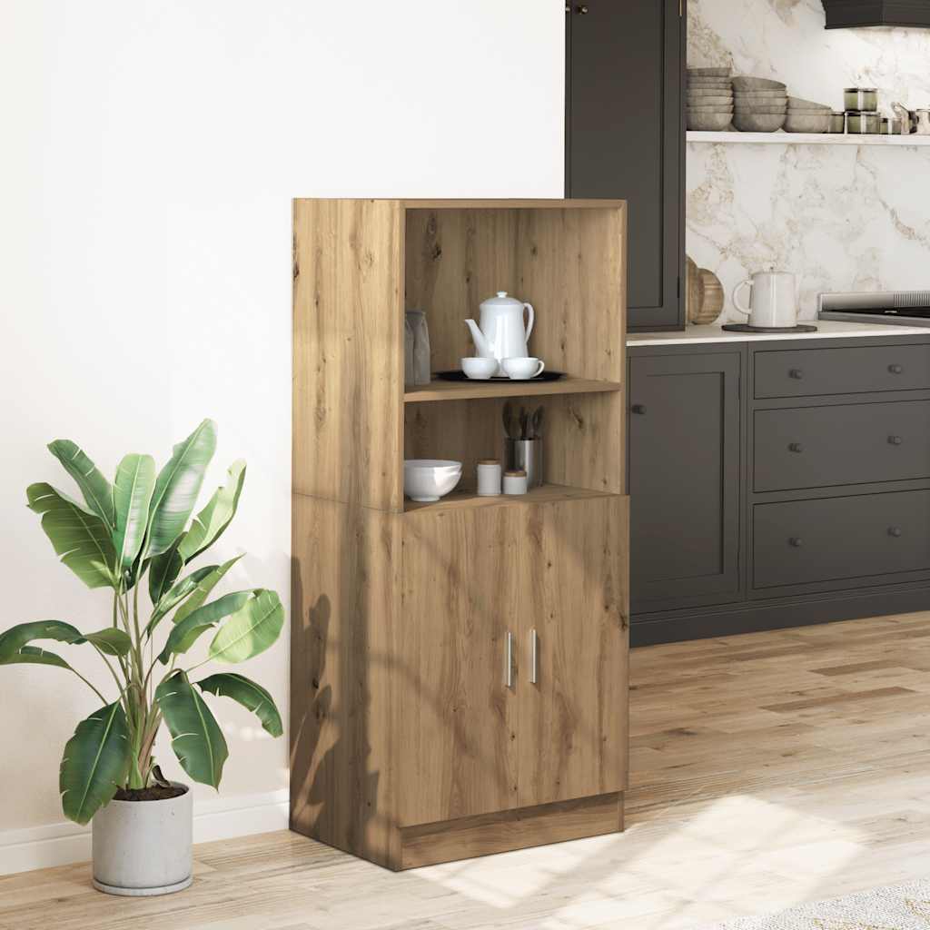 Kitchen Cabinet Artisan Oak 57x41.5x131.5 cm Engineered Wood