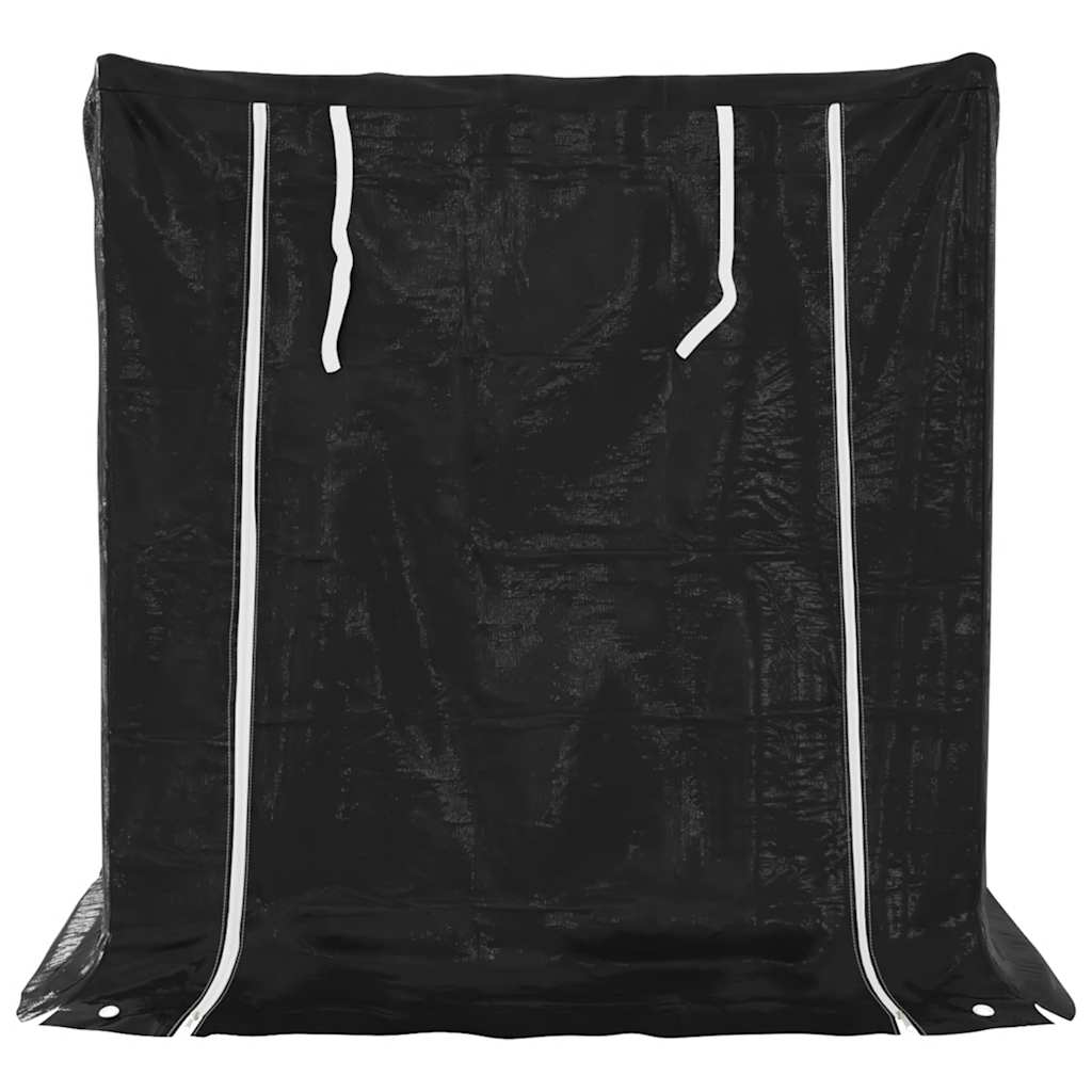 Firewood Rack with Rain Cover 100.5x80.5x110.5 cm Galvanised Steel