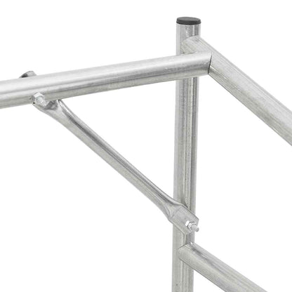Firewood Rack with Rain Cover 100.5x80.5x110.5 cm Galvanised Steel