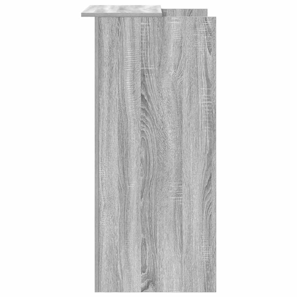 Reception Desk Grey Sonoma 55x50x103.5 cm Engineered Wood