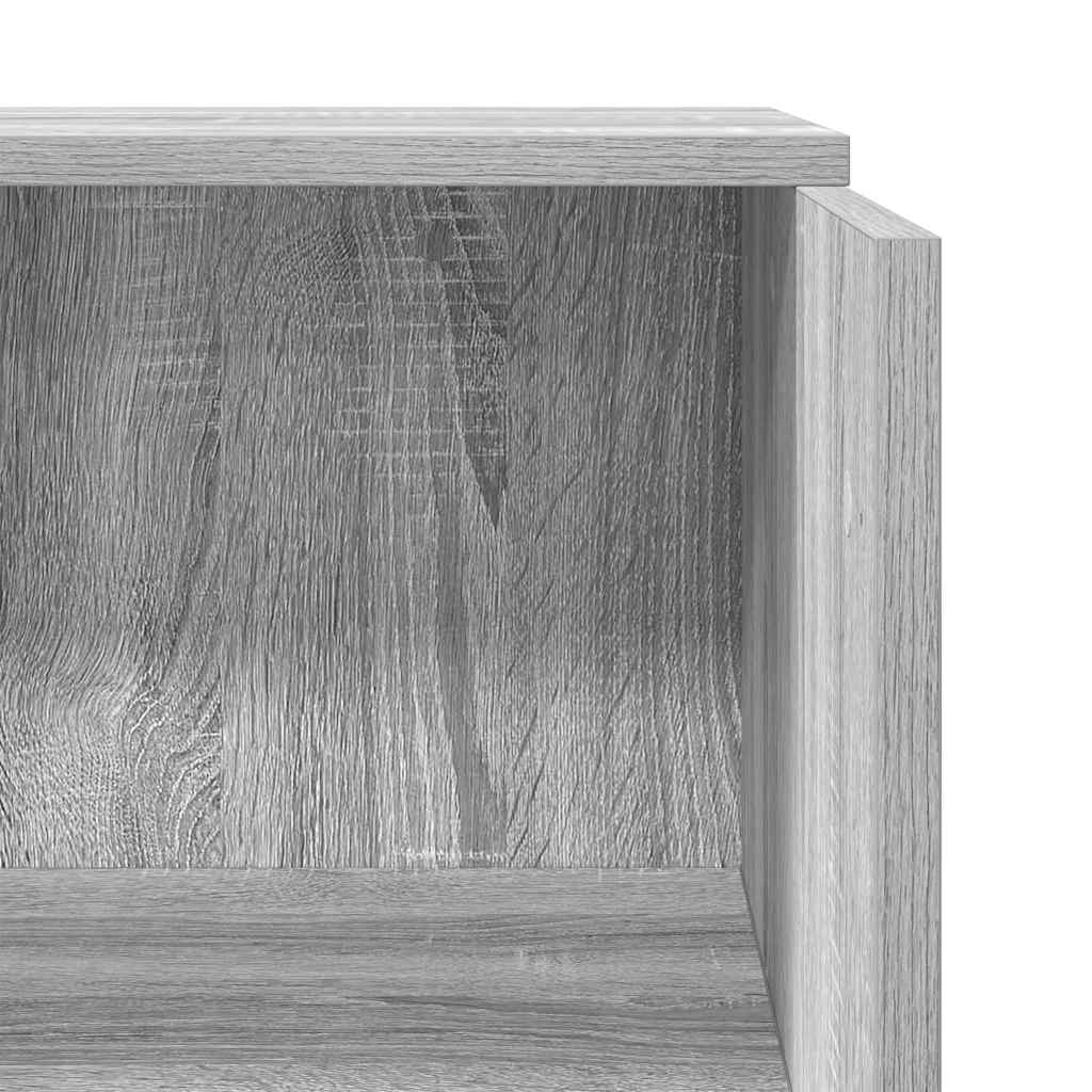 Reception Desk Grey Sonoma 55x50x103.5 cm Engineered Wood