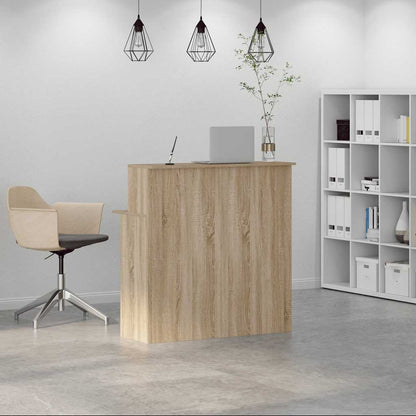 Reception Desk Sonoma Oak 100x50x103.5 cm Engineered Wood