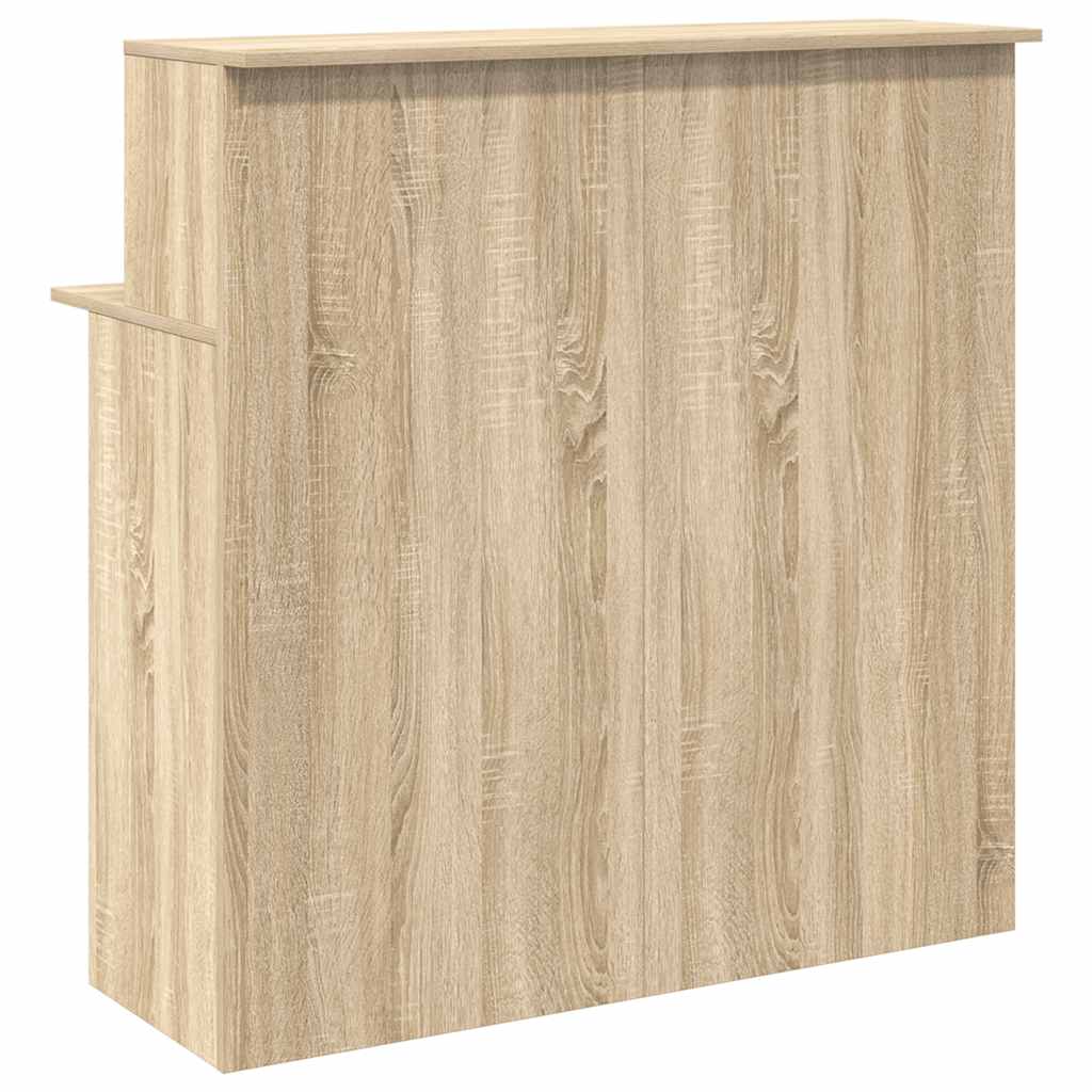 Reception Desk Sonoma Oak 100x50x103.5 cm Engineered Wood