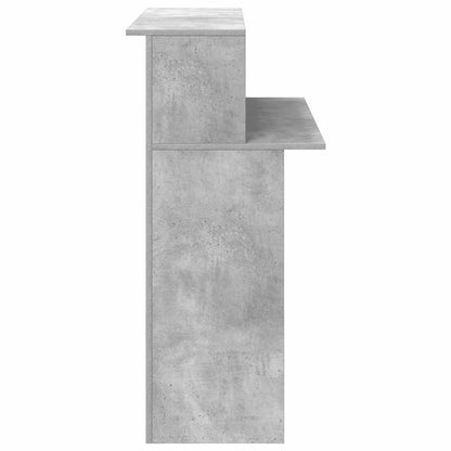 Reception Desk Concrete Grey 100x50x103.5 cm Engineered Wood