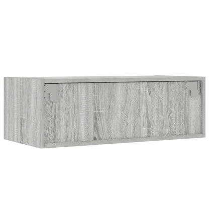 TV Cabinet with LED Lights Grey Sonoma 75x35.5x25 cm