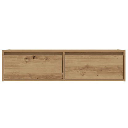 TV Cabinet with LED Lights Artisan Oak 100X35.5x25 cm