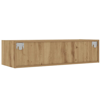 TV Cabinet with LED Lights Artisan Oak 100X35.5x25 cm