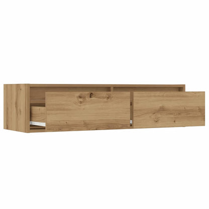 TV Cabinet with LED Lights Artisan Oak 100X35.5x25 cm