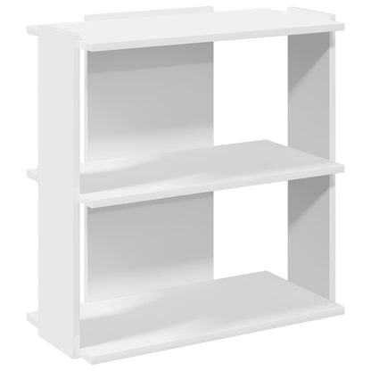 Bookcase 3-Tier White 60x30x60 cm Engineered Wood