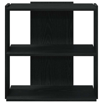 Bookcase 3-Tier Black 60x30x60 cm Engineered Wood