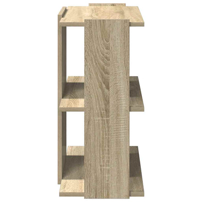 Bookcase 3-Tier Sonoma Oak 60x30x60 cm Engineered Wood