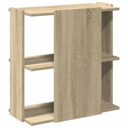 Bookcase 3-Tier Sonoma Oak 60x30x60 cm Engineered Wood