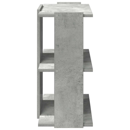 Bookcase 3-Tier Concrete Grey 60x30x60 cm Engineered Wood