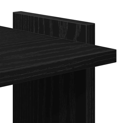 Bookcase 3-Tier Black 60x30x120 cm Engineered Wood