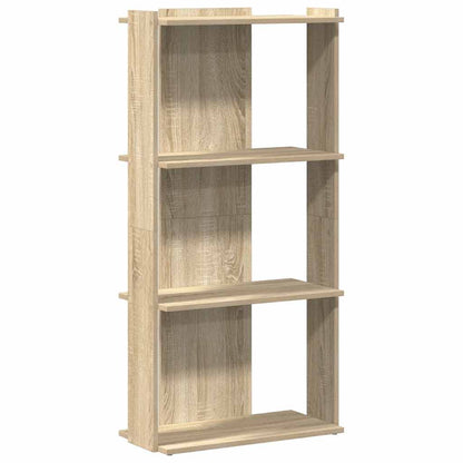 Bookcase 3-Tier Sonoma Oak 60x30x120 cm Engineered Wood