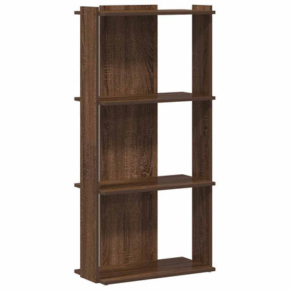 Bookcase 3-Tier Brown Oak 60x30x120 cm Engineered Wood