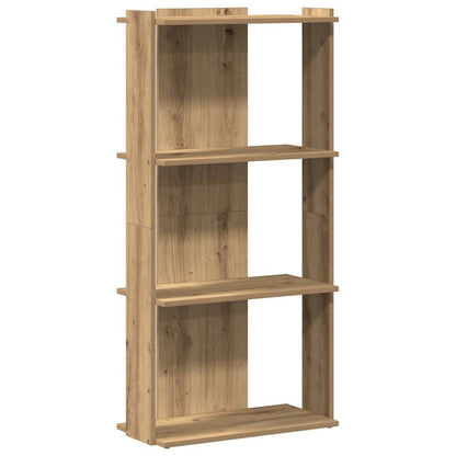 Bookcase 3-Tier Artisan Oak 60x30x120 cm Engineered Wood