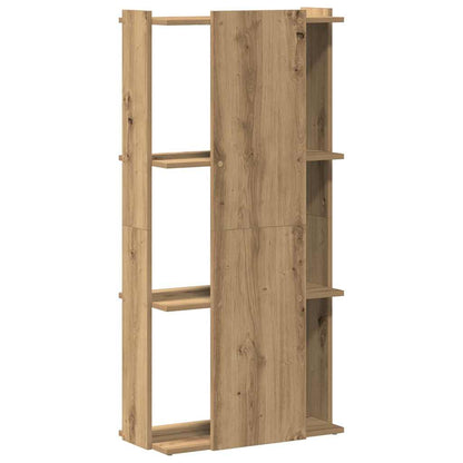 Bookcase 3-Tier Artisan Oak 60x30x120 cm Engineered Wood