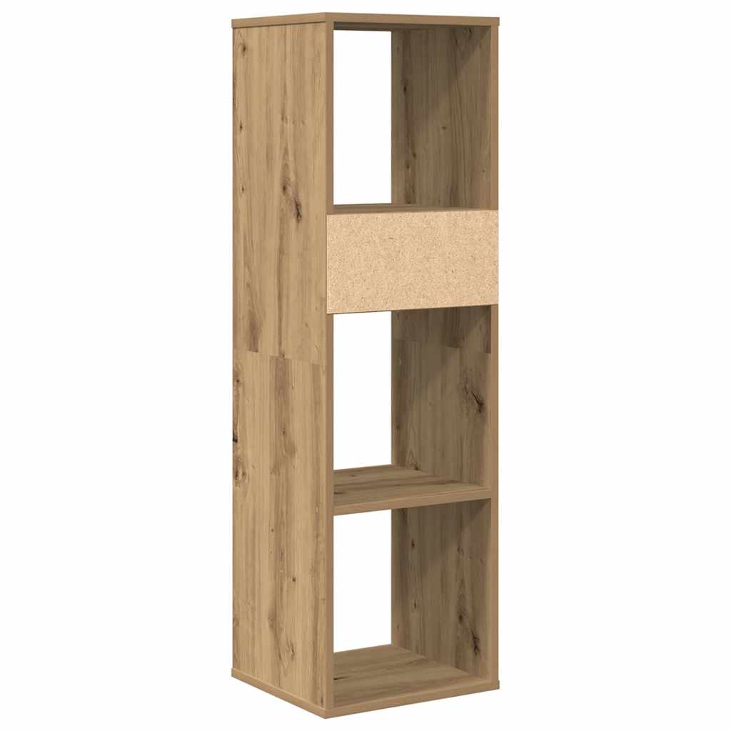 Book Cabinet Artisan Oak 34x31x112 cm Engineered Wood