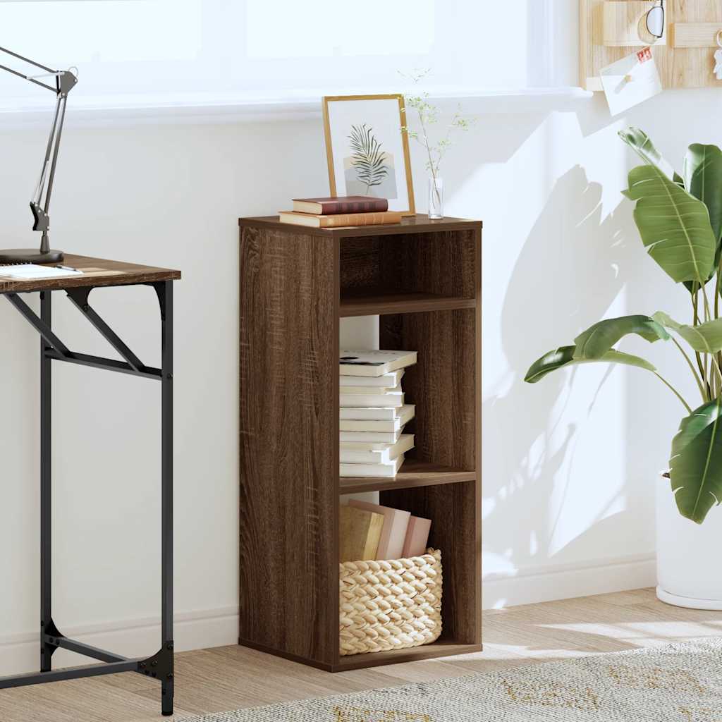 Book Cabinet Brown Oak 34x31x80 cm Engineered Wood