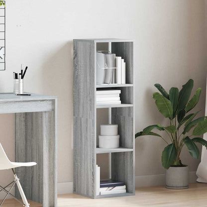 Book Cabinet Grey Sonoma 34x31x112 cm Engineered Wood