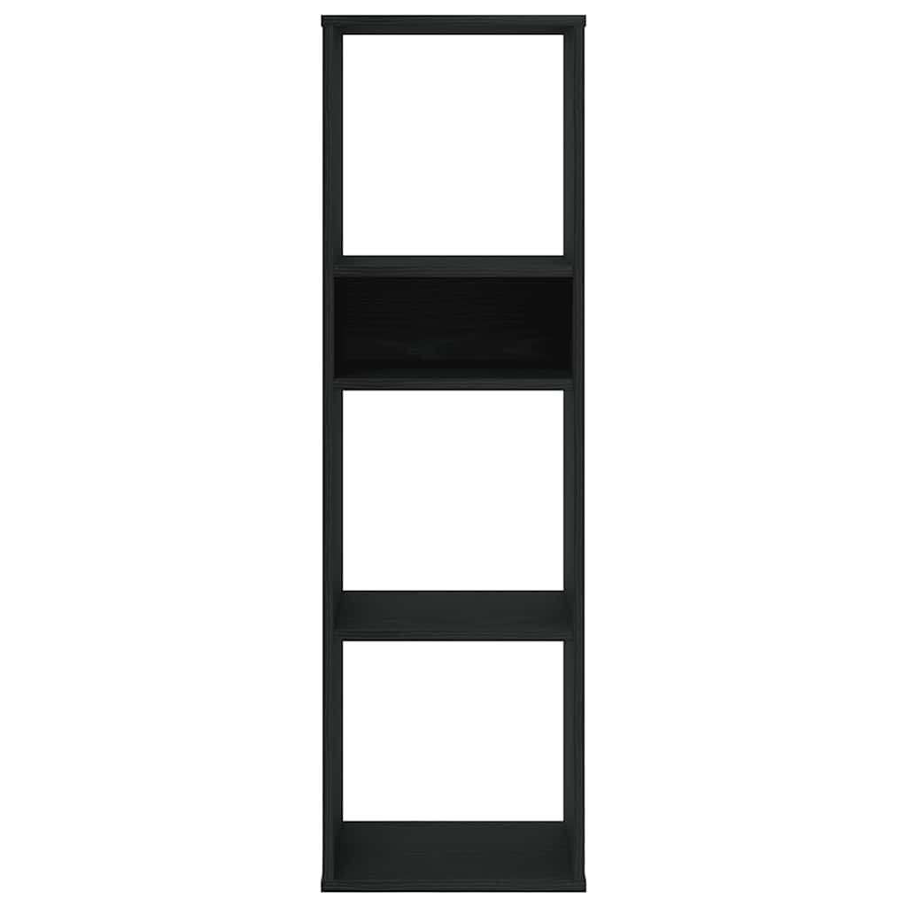 Book Cabinet Black 34x31x112 cm Engineered Wood