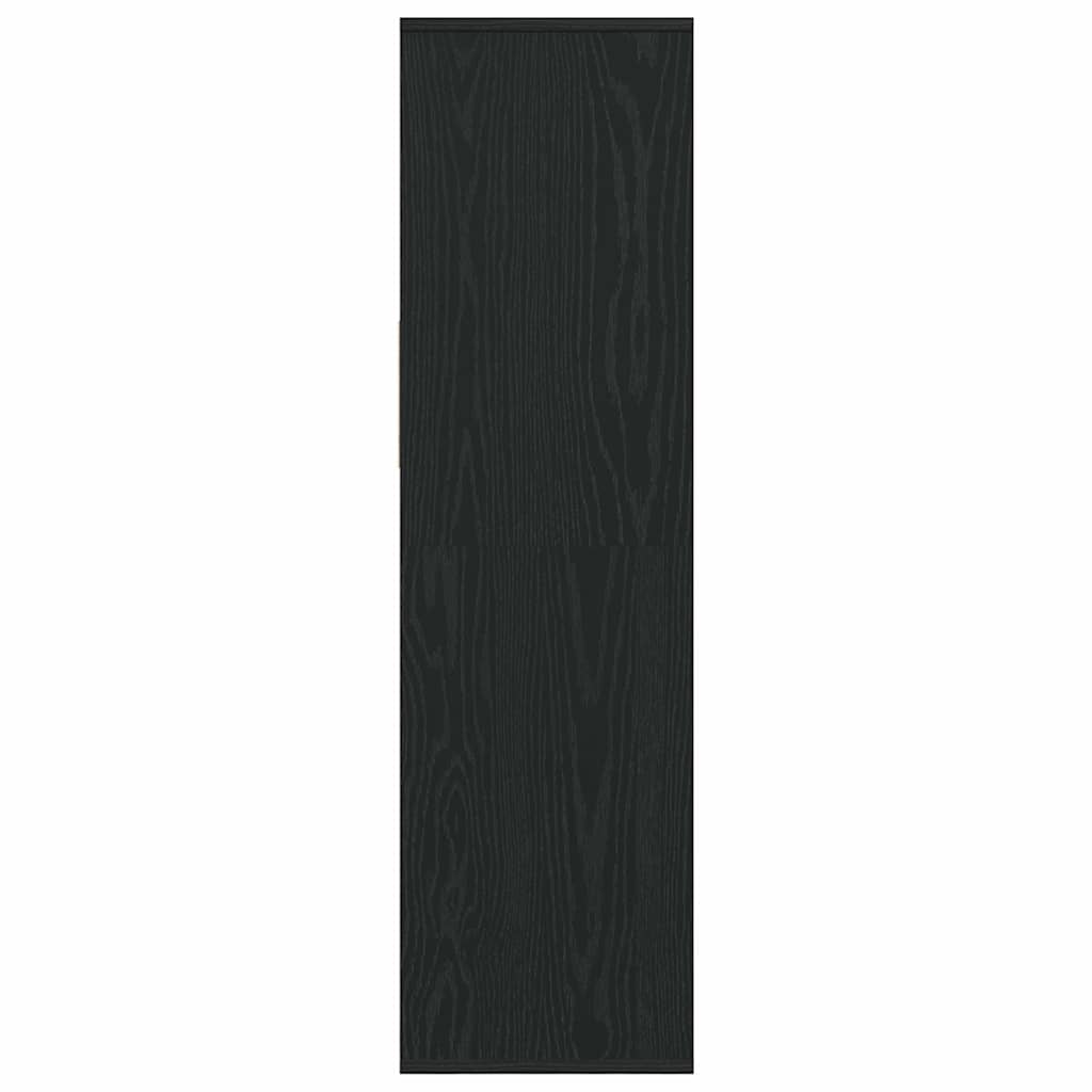 Book Cabinet Black 34x31x112 cm Engineered Wood